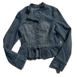 Younique Bomber Style Jean Jacket